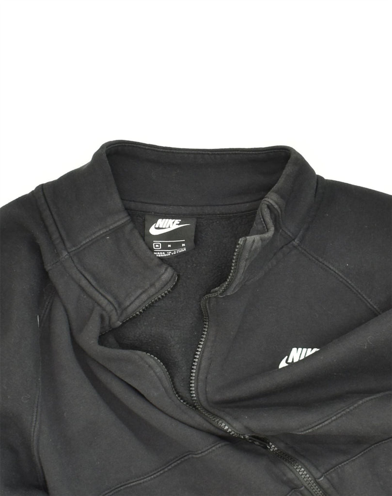 NIKE Mens Tracksuit Top Jacket Medium Black Cotton | Vintage Nike | Thrift | Second-Hand Nike | Used Clothing | Messina Hembry 