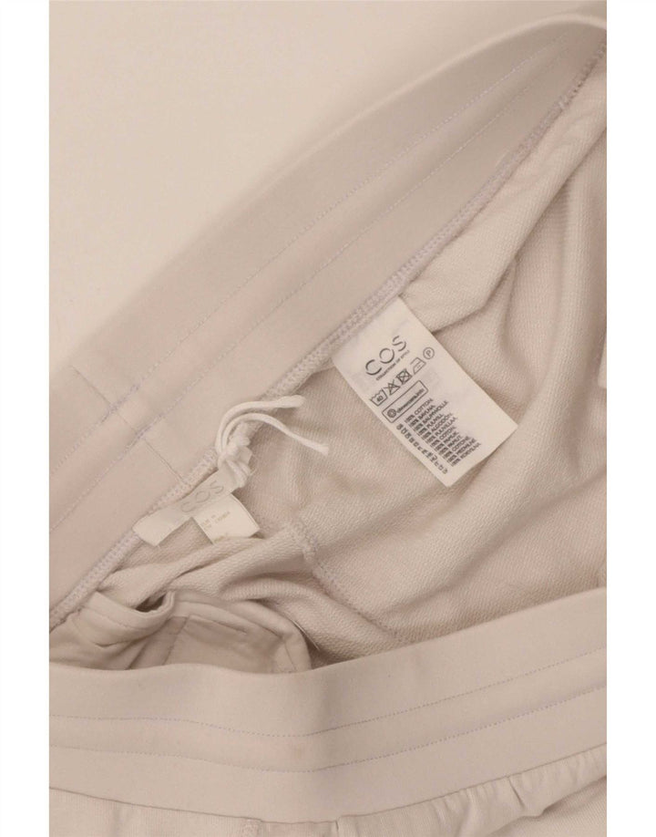 Cos Mens Tracksuit Trousers Joggers Medium White Cotton