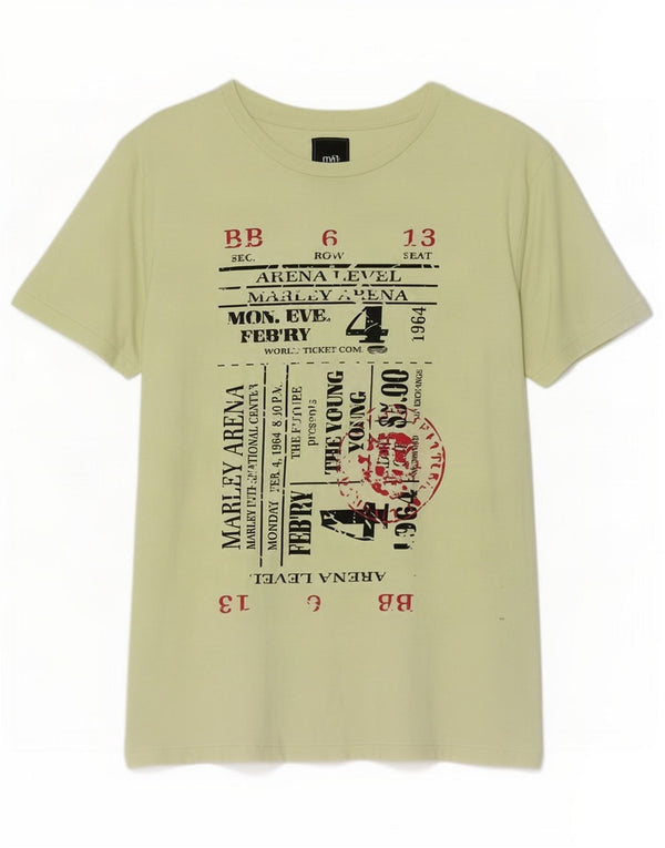 Jack & Jones Mens Graphic T-Shirt Top XL Green
