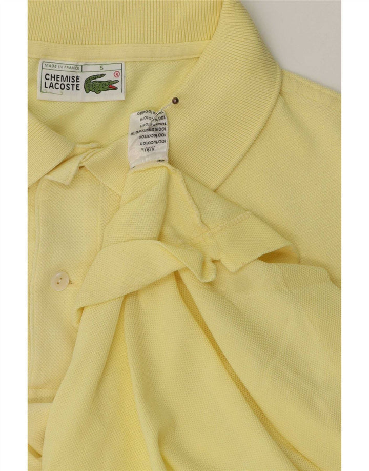 Lacoste Mens Polo Shirt Size 5 XL Yellow Cotton