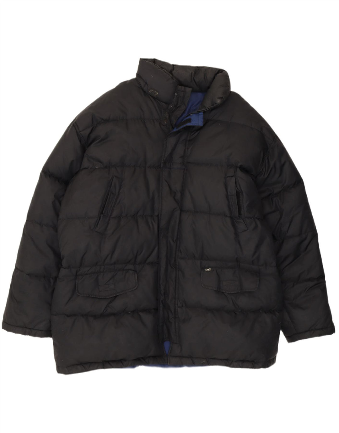Lee Mens Padded Jacket UK 40 Large Black Polyester