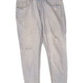 Zara Womens Distressed Slim Cropped Jeans EU 40 Medium W30 L25 Blue Cotton