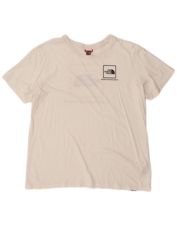 The North Face Womens Graphic T-Shirt Top UK 18 XL White Cotton