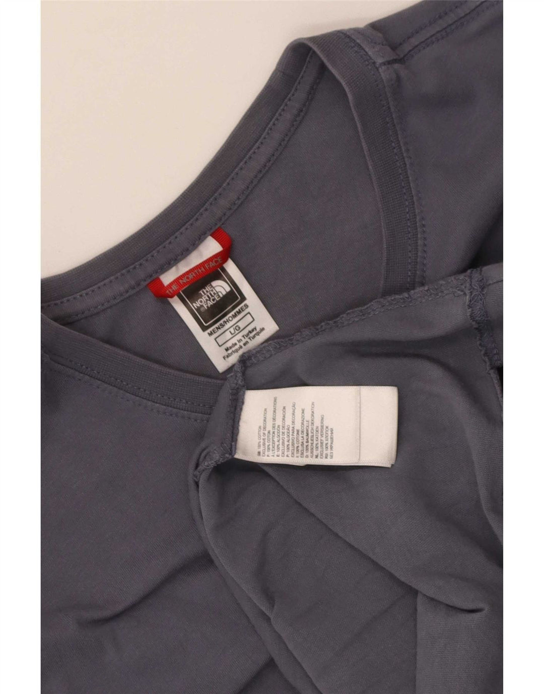 The North Face Mens Graphic T-Shirt Top Large Grey Cotton