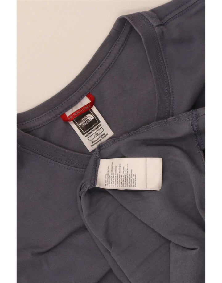 The North Face Mens Graphic T-Shirt Top Large Grey Cotton