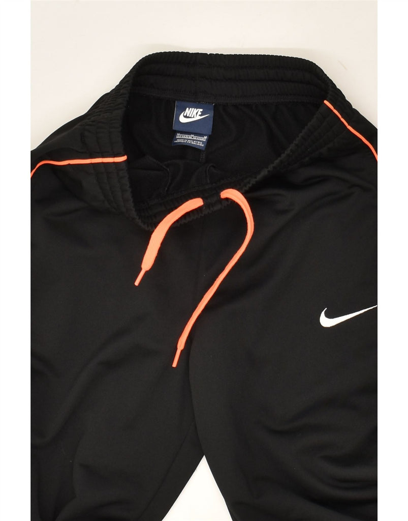 NIKE Girls Tracksuit Trousers 10-11 Years medium Black Polyester | Vintage Nike | Thrift | Second-Hand Nike | Used Clothing | Messina Hembry 