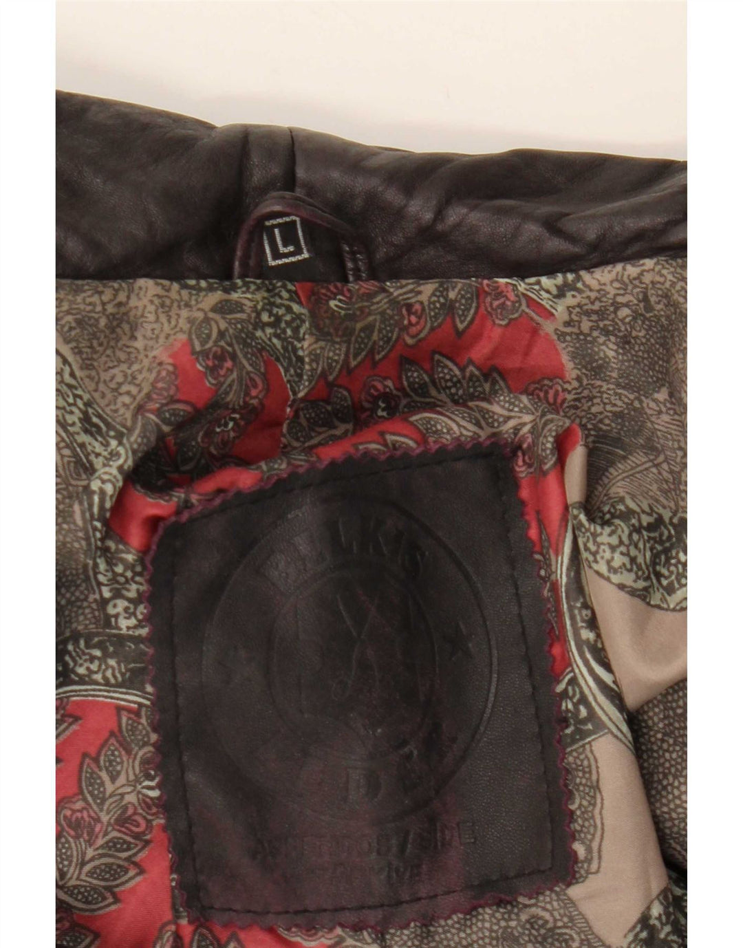 Vintage Womens Leather Jacket UK 12 Medium Black Leather