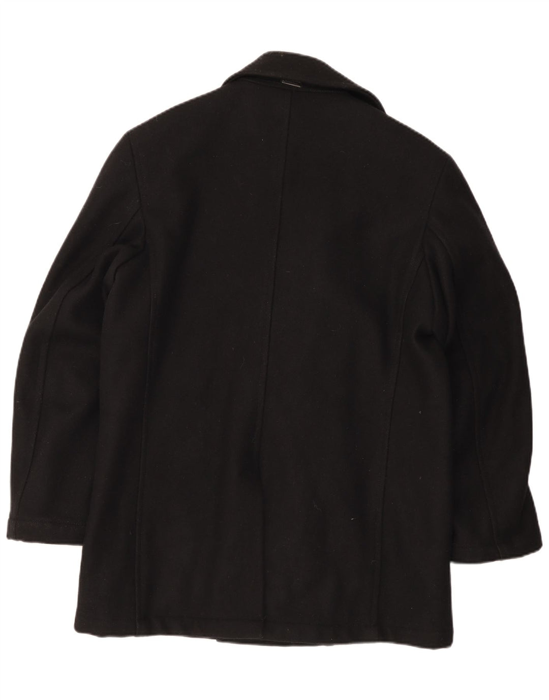 Gas Mens Double Breasted Coat UK 40 Large Black