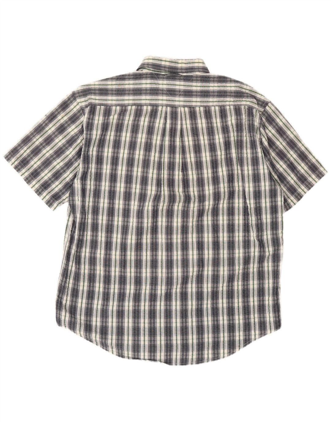 Tommy Hilfiger Mens Short Sleeve Shirt XL Grey Check
