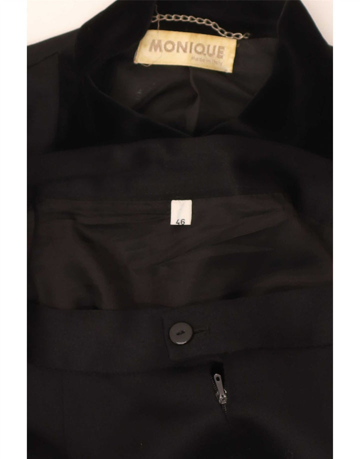 Monique Womens 4 Button 2 Piece Skirt Set IT 46 Large W30 Black Colourblock