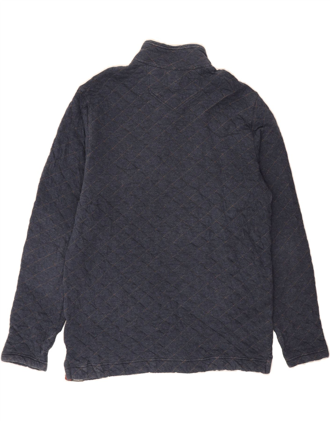 EDDIE BAUER Mens Zip Neck Sweatshirt Jumper Large Navy Blue Cotton Vintage Eddie Bauer and Second-Hand Eddie Bauer from Messina Hembry 