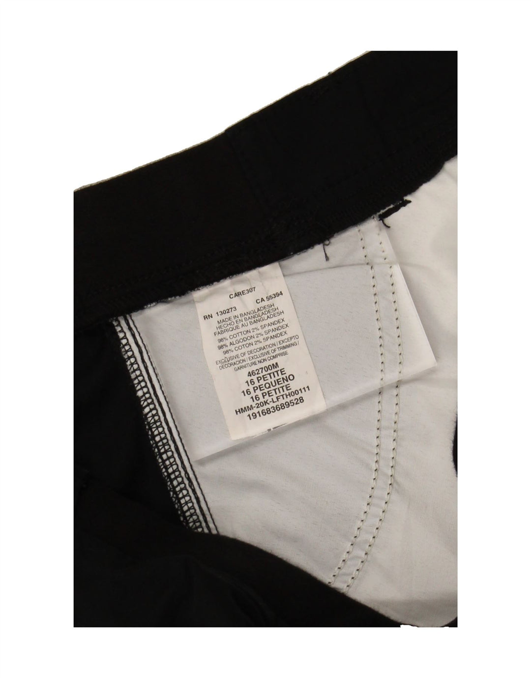 LEE Womens Bermuda Cargo Shorts US 16 2XL W38  Black Cotton Vintage Lee and Second-Hand Lee from Messina Hembry 