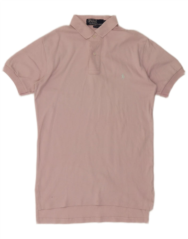 POLO RALPH LAUREN Mens Polo Shirt Small Pink Cotton