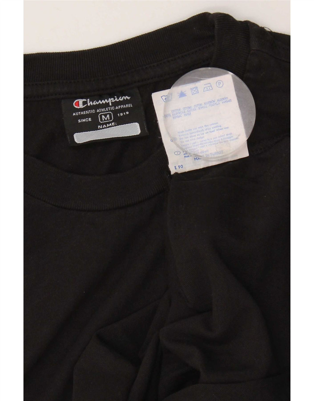 Champion Womens Vest Top UK 12 Medium Black Cotton