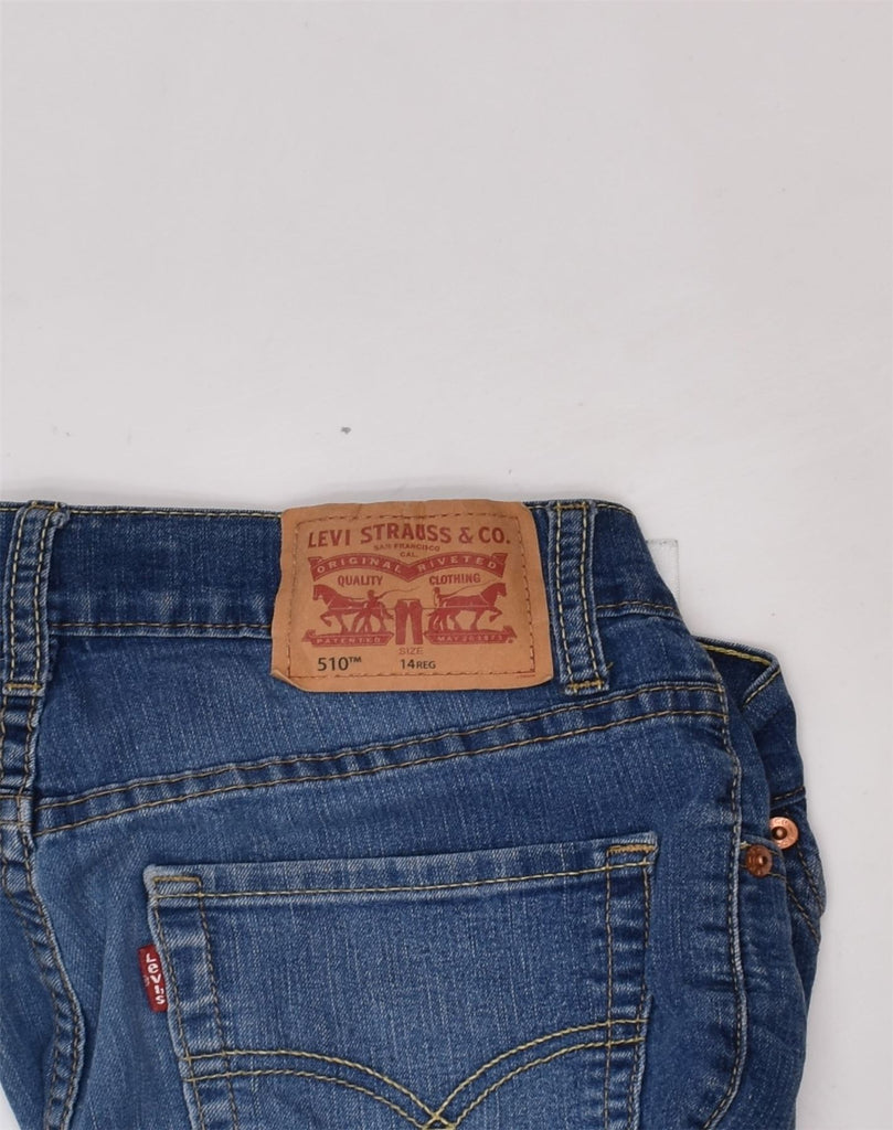 LEVI'S Girls 510 Slim Jeans 13-14 Years W26 L27 Blue Cotton | Vintage Levi's | Thrift | Second-Hand Levi's | Used Clothing | Messina Hembry 