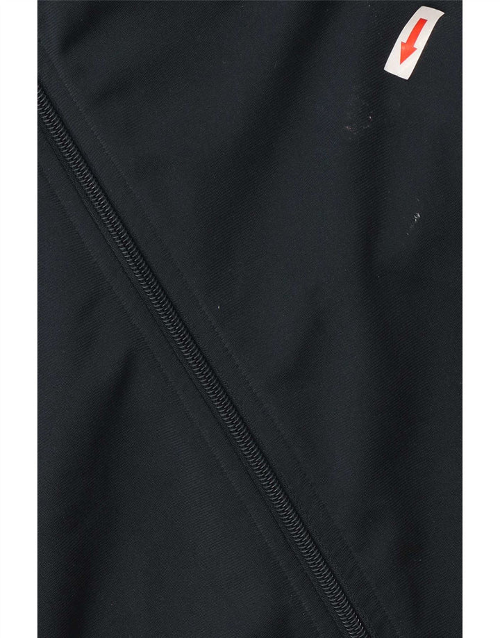 Adidas Womens Tracksuit Top Jacket UK 12/14 Medium Navy Blue Polyester