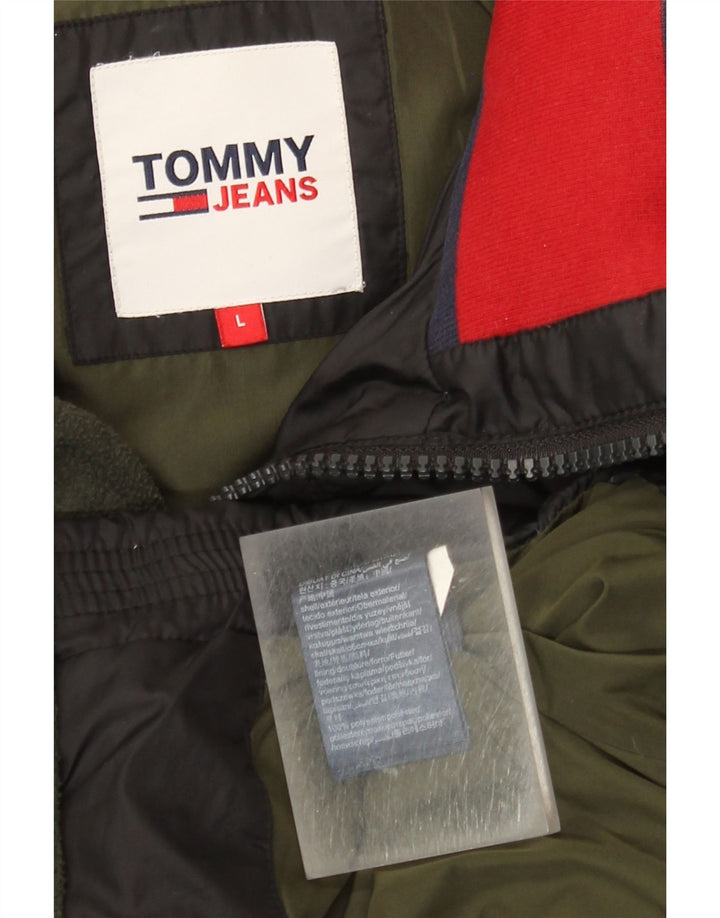 Tommy Hilfiger Mens Padded Jacket UK 40 Large Black Polyester