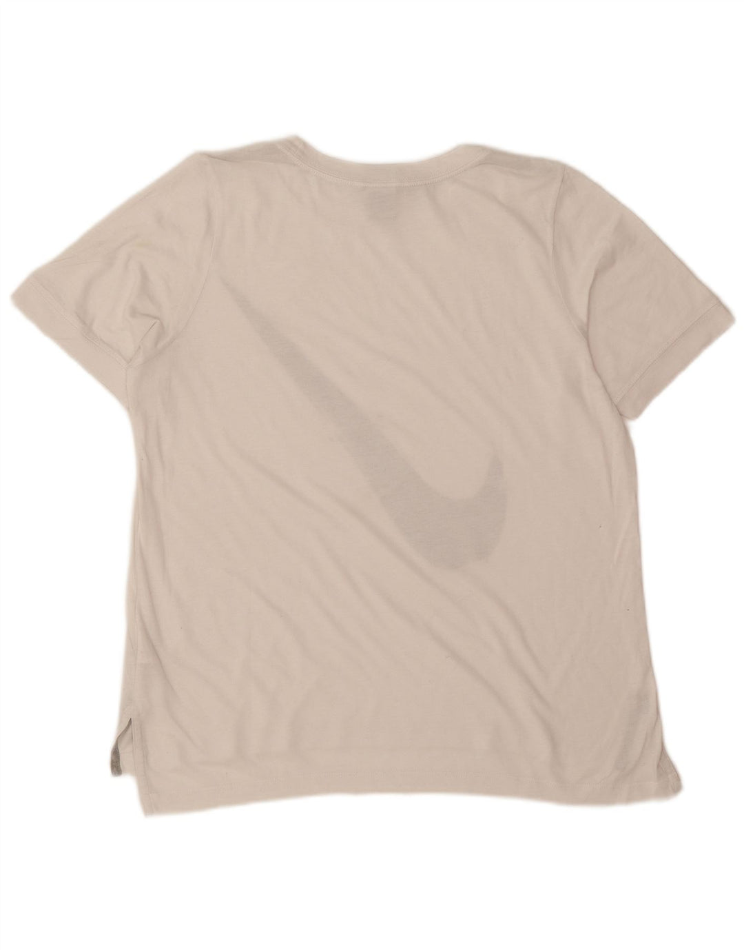 Nike Womens Graphic T-Shirt Top UK 14 Medium White Polyester
