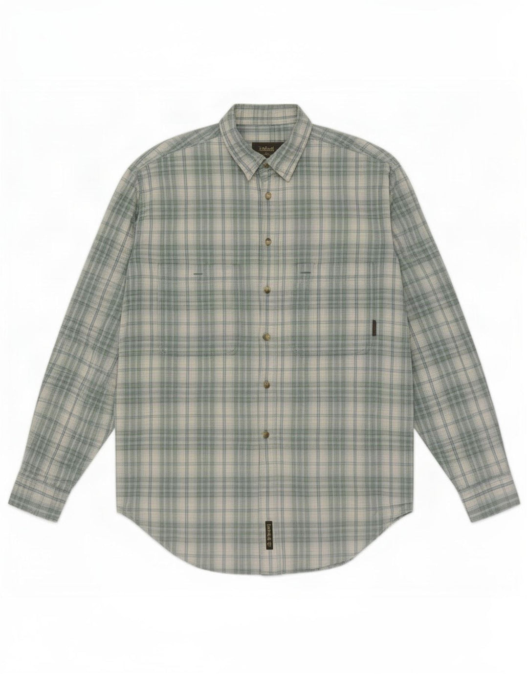 Timberland Mens Shirt Medium Blue Check Cotton