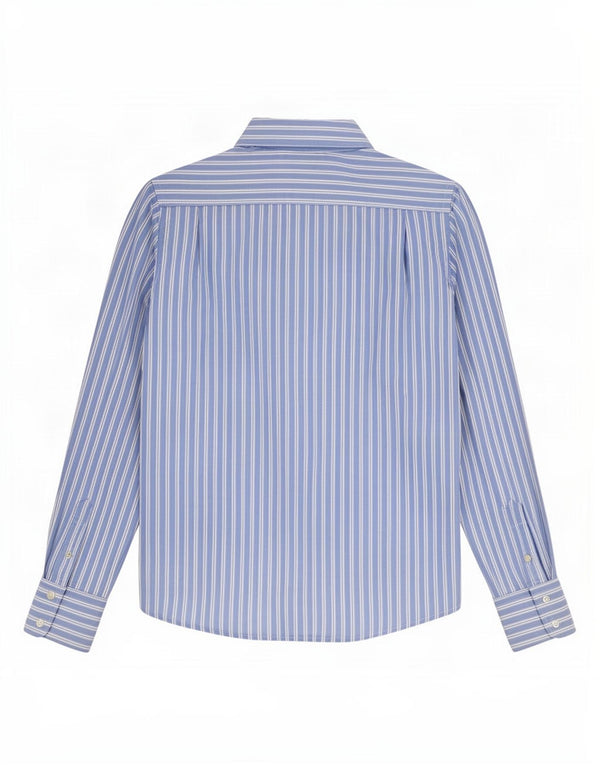 Abercrombie & Fitch Mens Shirt Medium Blue Pinstripe Cotton