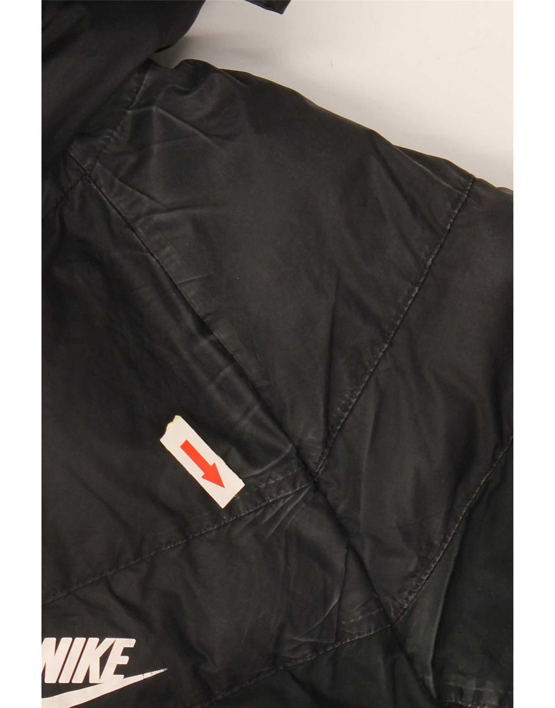 Nike Boys Hooded Padded Jacket 10-11 Years Medium Black Polyester