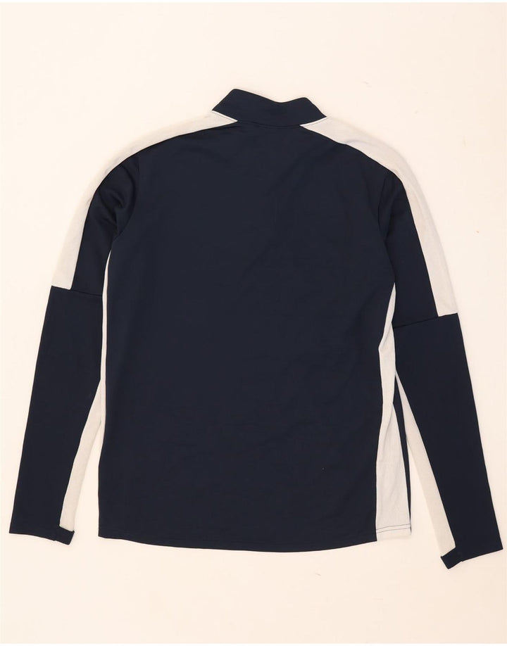 Nike Mens Dri Fit Pullover Tracksuit Top Medium Navy Blue Colourblock