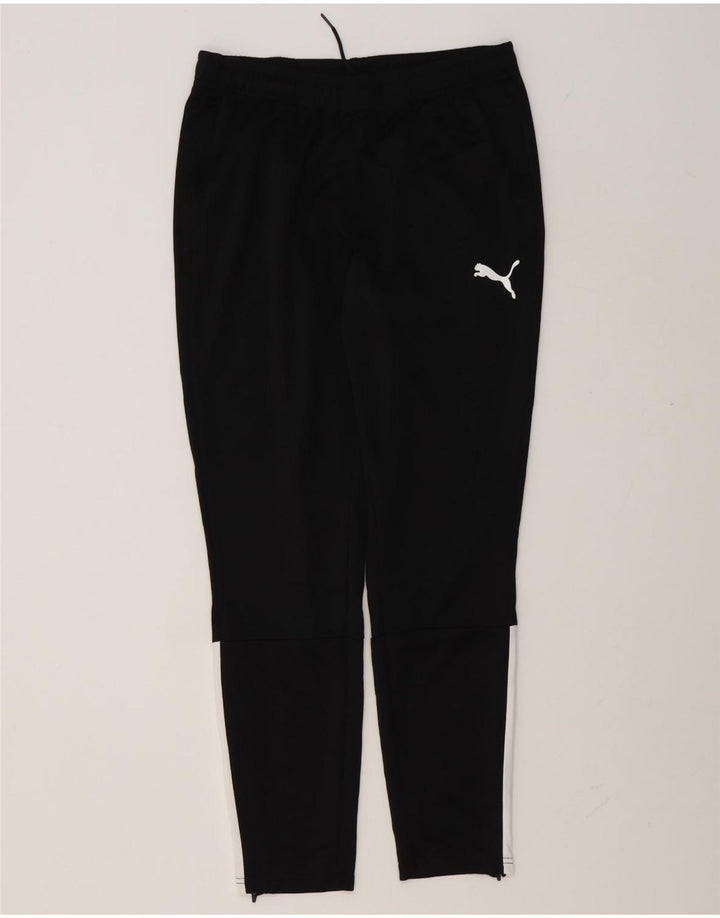 Puma Mens Tracksuit Trousers Medium Black Colourblock Polyester