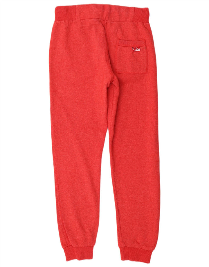 SUPERDRY Mens Graphic Tracksuit Trousers Joggers Small  Red Cotton