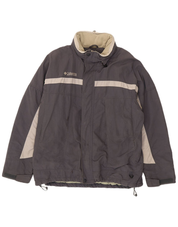 Columbia Mens Windbreaker Jacket UK 42 XL Grey Colourblock
