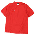 Nike Mens Dri Fit T-Shirt Top UK 39/41 Medium Red Polyester