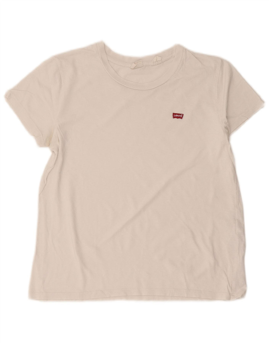 Levi's Womens T-Shirt Top UK 12 Medium White Cotton