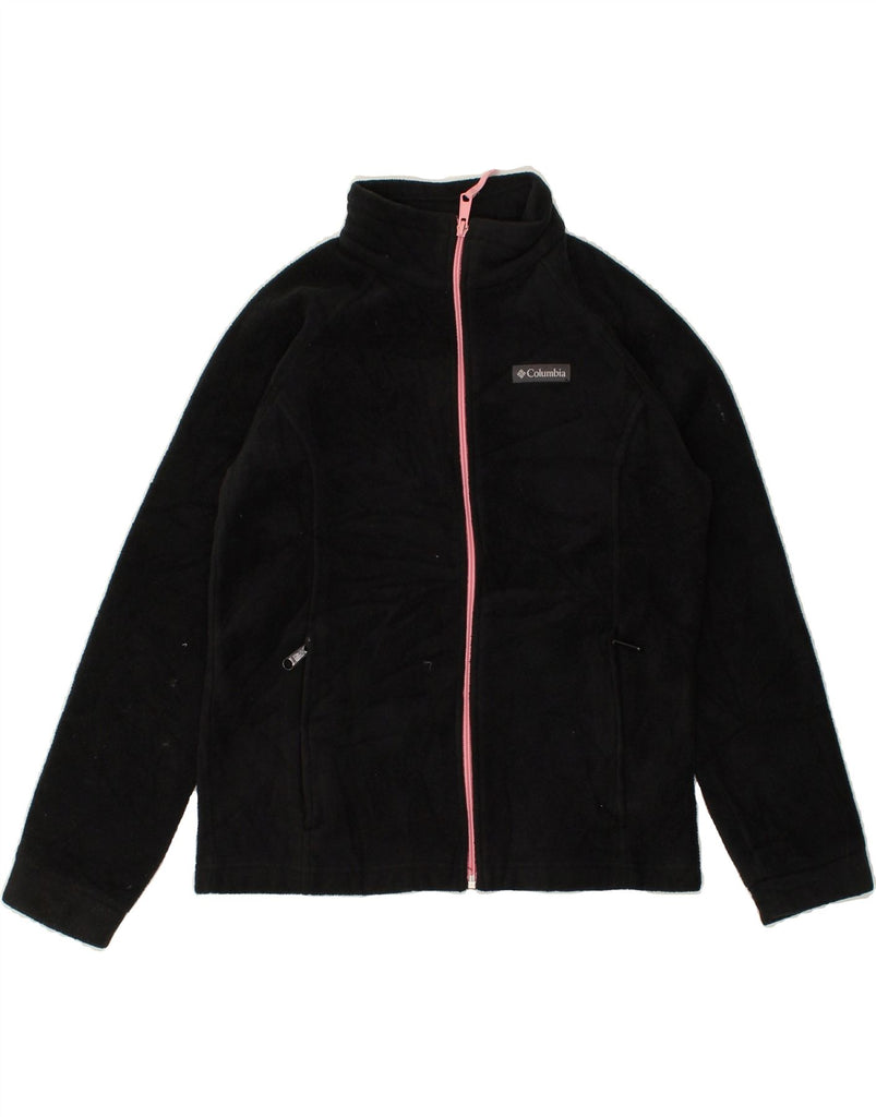 COLUMBIA Girls Fleece Jacket 14-15 Years Large Black Polyester | Vintage Columbia | Thrift | Second-Hand Columbia | Used Clothing | Messina Hembry 