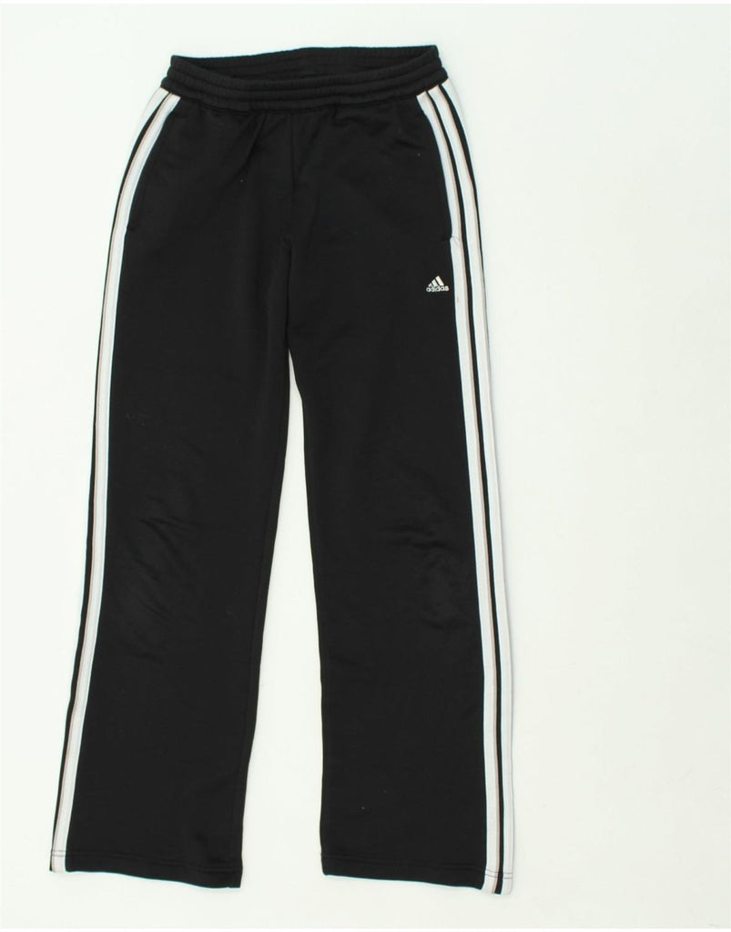 ADIDAS Womens Tracksuit Trousers UK 10 Small  Black Polyester | Vintage Adidas | Thrift | Second-Hand Adidas | Used Clothing | Messina Hembry 