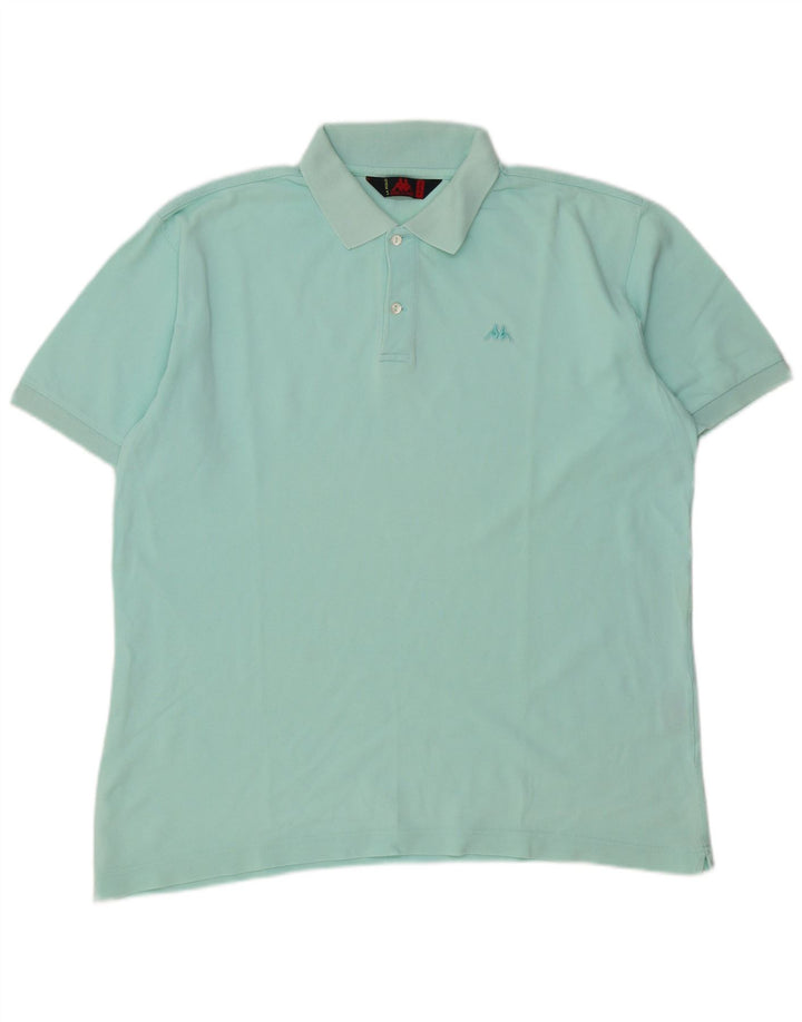 Kappa Mens Polo Shirt XL Green Cotton