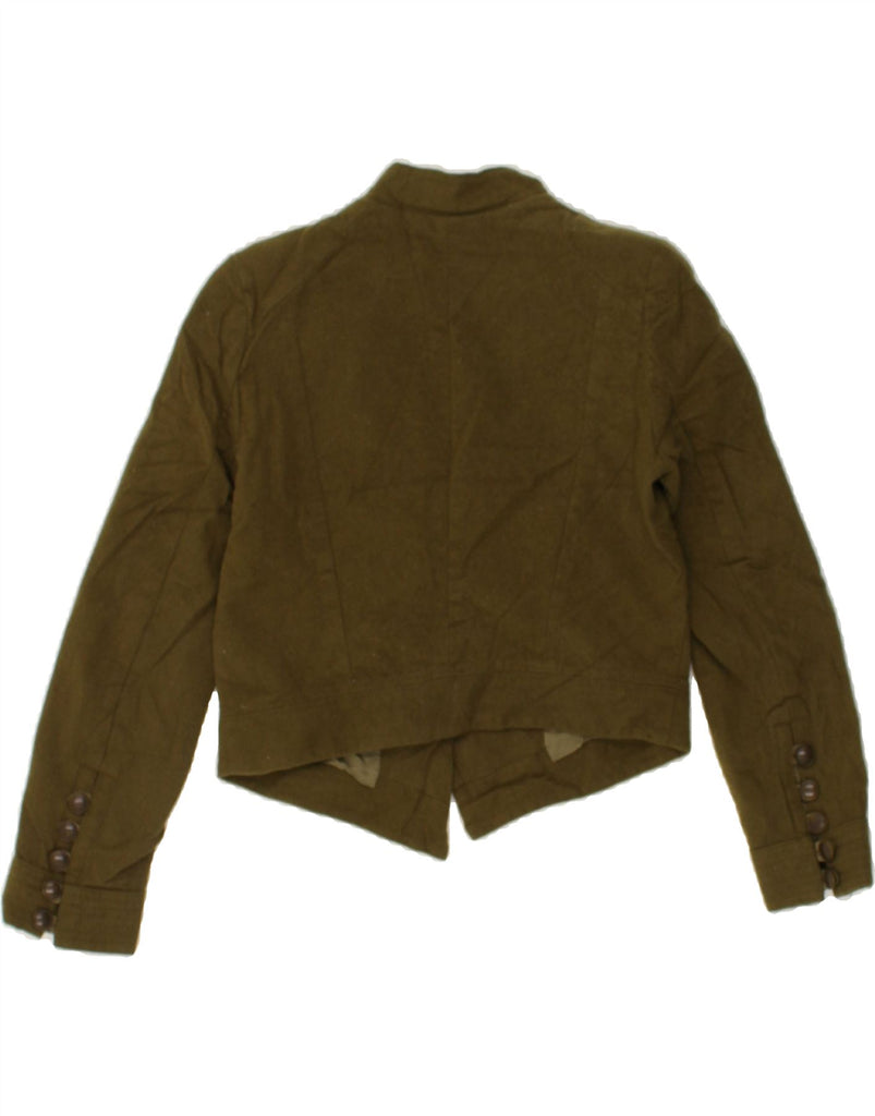 J. CREW Womens Crop Military Jacket UK 6 XS Khaki | Vintage J. Crew | Thrift | Second-Hand J. Crew | Used Clothing | Messina Hembry 