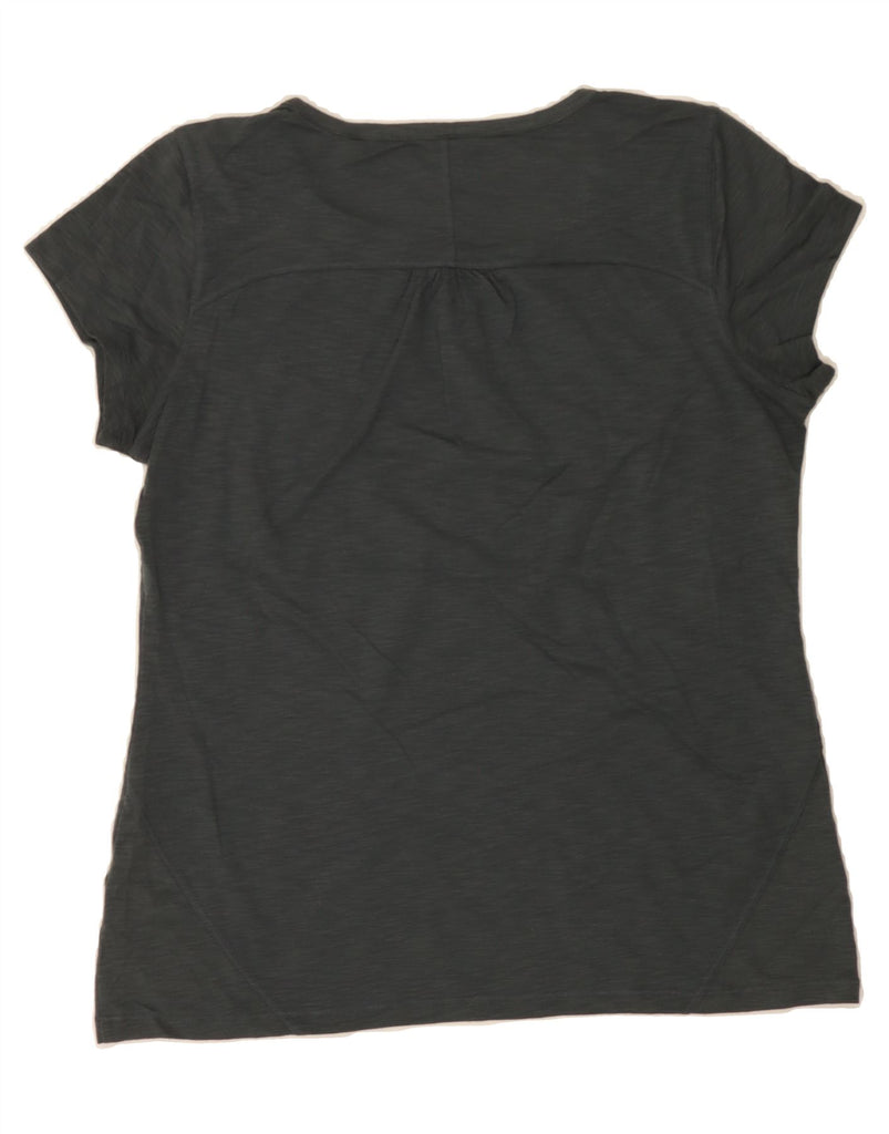 L.L.BEAN Womens T-Shirt Top UK 14 Medium Grey Polyester Vintage L.L.Bean and Second-Hand L.L.Bean from Messina Hembry 