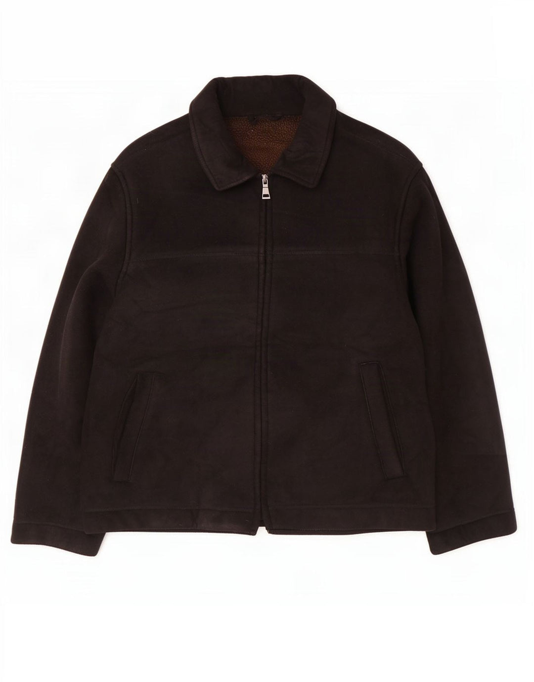 Marks & Spencer Mens Blue Harbour Sherpa Jacket UK 40 Large Black Polyester