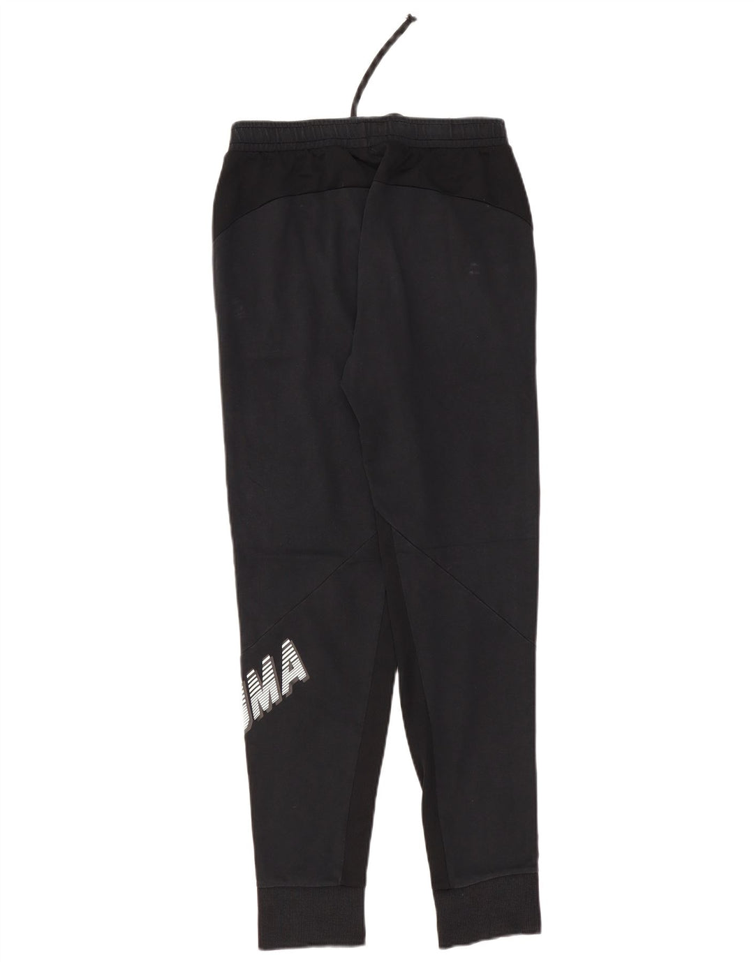 Puma Mens Graphic Tracksuit Trousers Joggers Small  Black