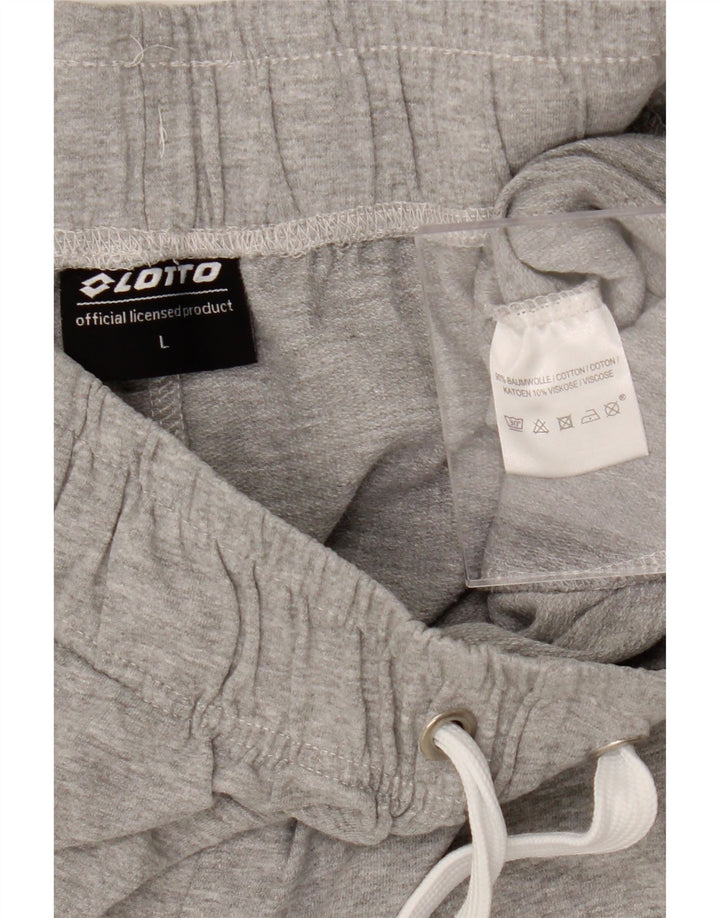 LOTTO Mens Tracksuit Trousers Joggers Large  Grey Cotton Vintage Lotto and Second-Hand Lotto from Messina Hembry 