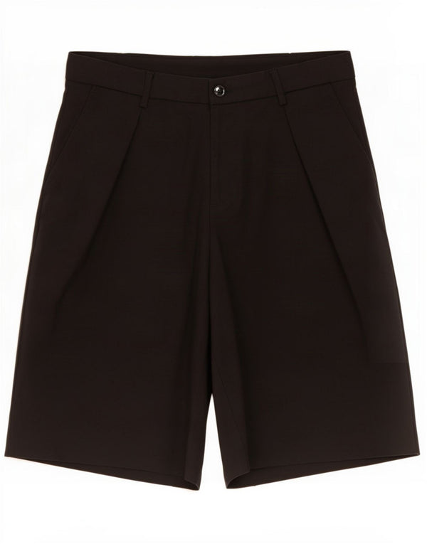 Zara Mens Chino Shorts EU 40 Medium W31 Black Cotton