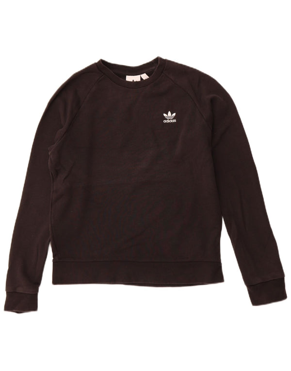 Adidas Womens Sweatshirt Jumper Small Black Cotton