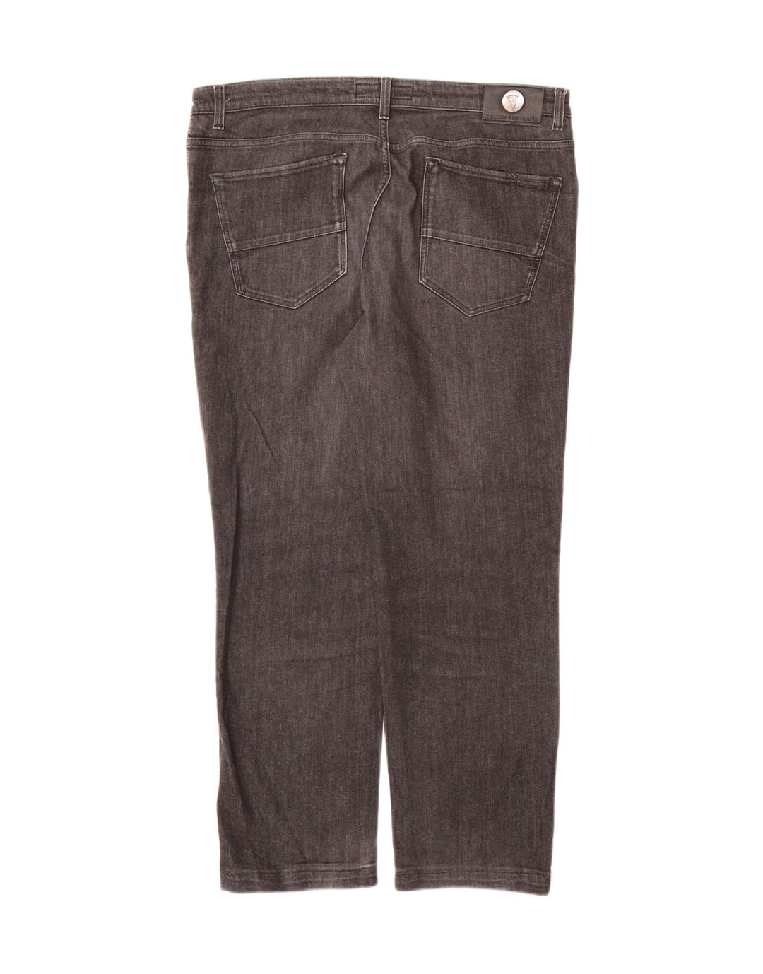 TRUSSARDI Mens Straight Jeans W38 L30 Grey Vintage Trussardi and Second-Hand Trussardi from Messina Hembry 