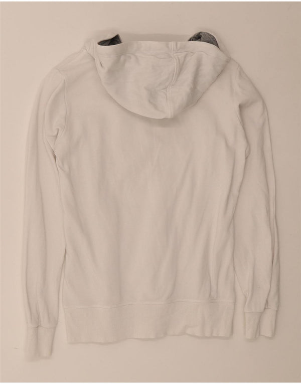 Champion Womens Heritage Fit Graphic Hoodie Jumper UK 16 Large White Cotton