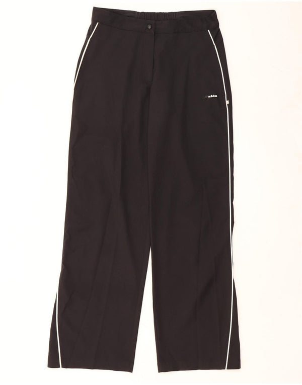 ADIDAS Womens Tracksuit Trousers UK 14 Medium  Black Polyester