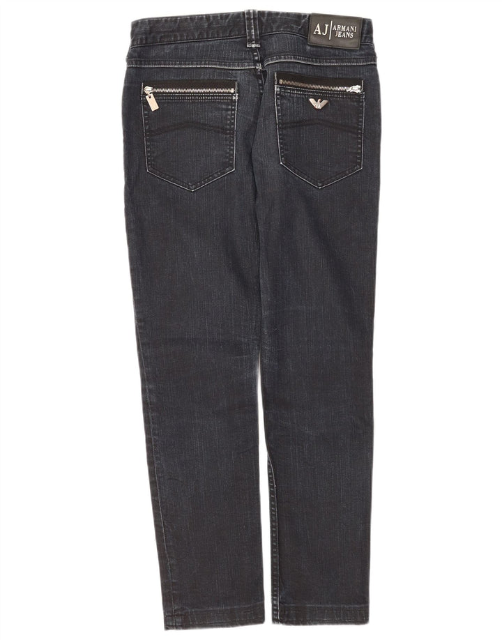 Armani Womens Slim Jeans  W27 L28 Navy Blue Cotton