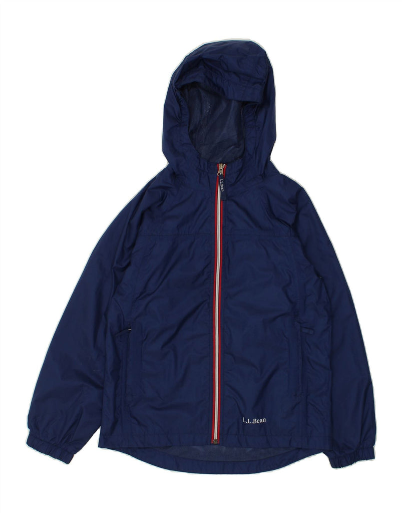 L.L.BEAN Womens Hooded Rain Jacket US 10 Large Navy Blue Nylon | Vintage L.L.Bean | Thrift | Second-Hand L.L.Bean | Used Clothing | Messina Hembry 