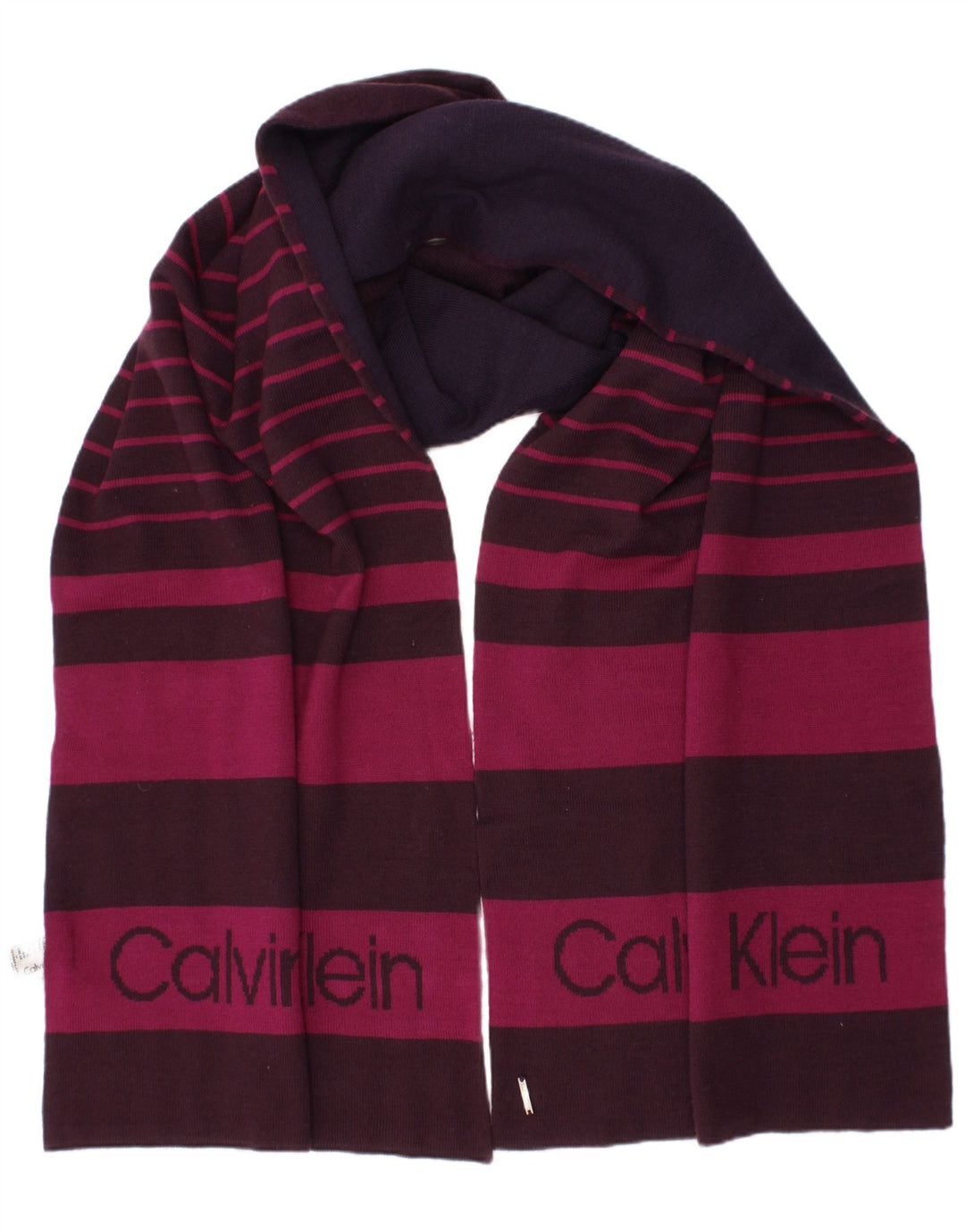 CALVIN KLEIN Womens Graphic Rectangle Scarf One Size Maroon Classic