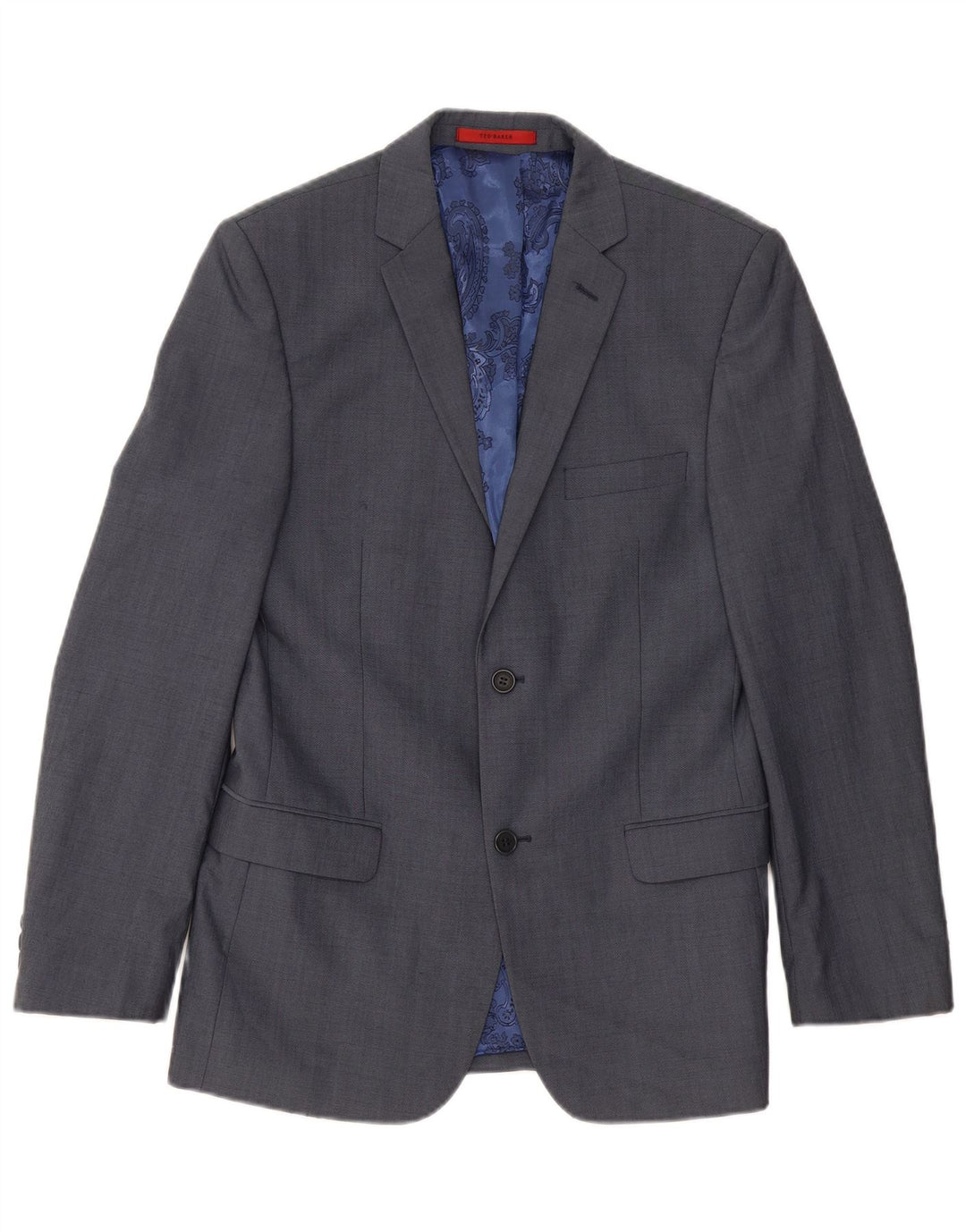 Ted Baker Mens 2 Button Blazer Jacket UK 38 Medium Blue