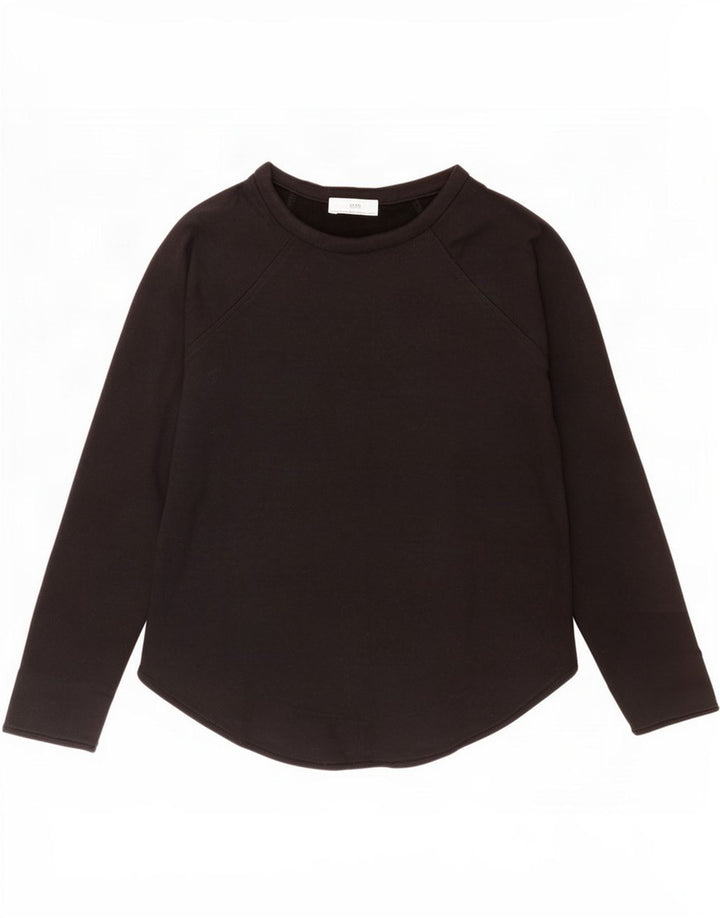 Zara Womens Top Long Sleeve UK 10 Small Black