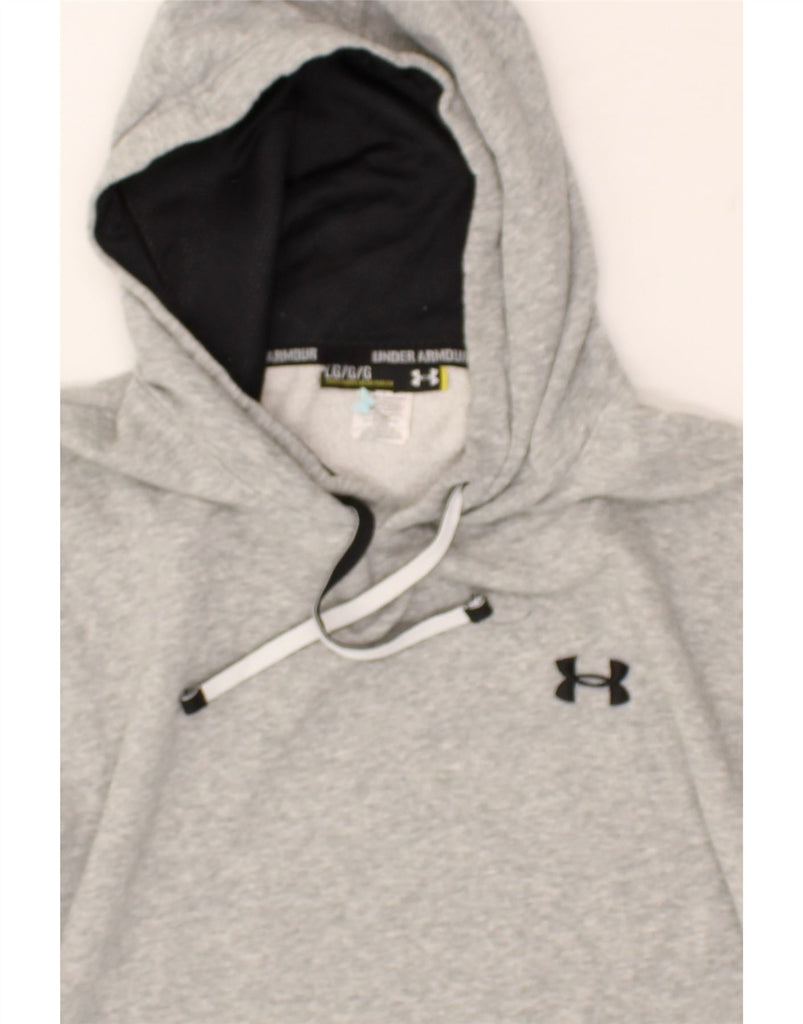 UNDER ARMOUR Mens Hoodie Jumper Large Grey Cotton | Vintage Under Armour | Thrift | Second-Hand Under Armour | Used Clothing | Messina Hembry 